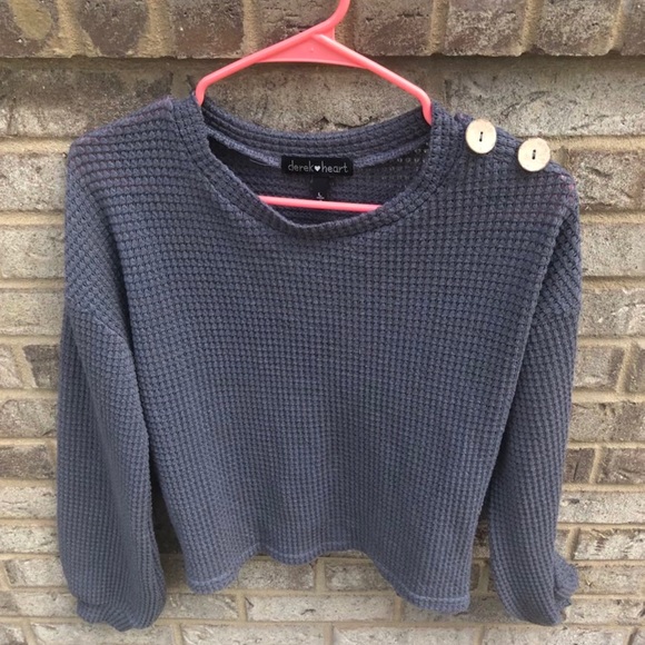 Derek Heart Tops - Cute Grey Sweater!